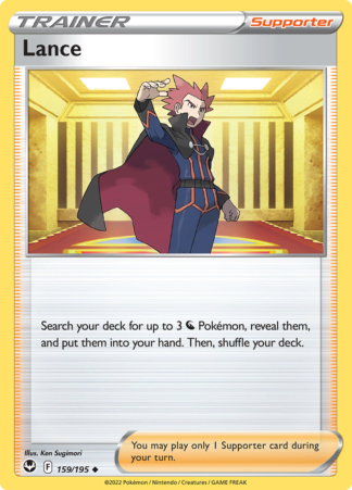 Lance 159/195 Silver Tempest (Reverse Holo) (NM-Exc Condition)