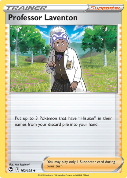 Professor Laventon 162/195 Silver Tempest (Reverse Holo) (NM-Exc Condition)
