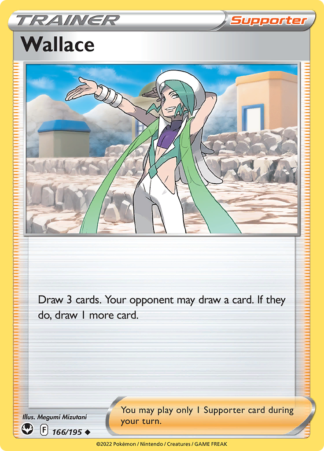 Wallace 166/195 Silver Tempest (Reverse Holo) (NM-Exc Condition)