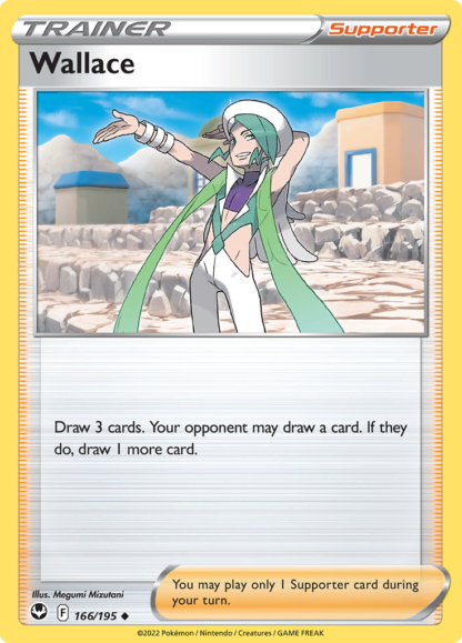 Wallace 166/195 Silver Tempest (Reverse Holo) (NM-Exc Condition)