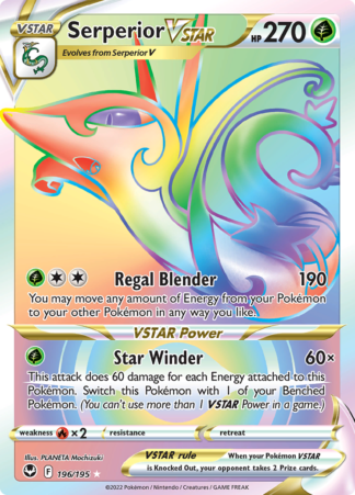 Serperior VStar 196/195 Silver Tempest (Ultra Rare) (NM-Exc Condition)