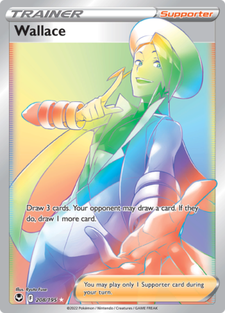 Wallace 208/195 Silver Tempest (Ultra Rare) (NM-Exc Condition)