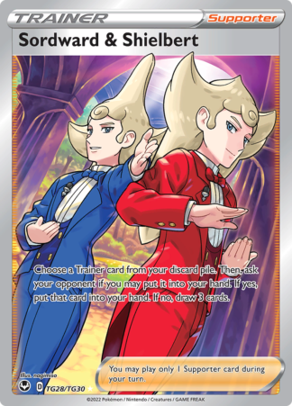 Sordward & Shielbert TG28/TG30 Silver Tempest (Ultra Rare) (NM-Exc Condition)