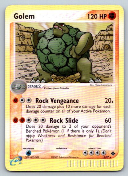 Golem 5/97 EX Dragon (Reverse Holo) (LP Cond)
