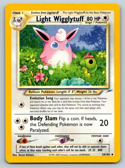 Light Wigglytuff 54/105 Neo Destiny (Uncommon) (Unlimited Lightly Played Condition)