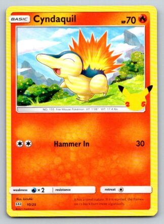 Cyndaquil 10/25 McDonalds 25th Anniversary Promo (Non-Holo) (Exc Condition)