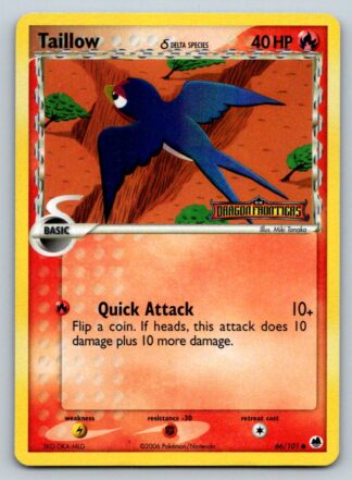 Taillow 66/101 Dragon Frontiers (Stamped Reverse Holo) (LP Condition)