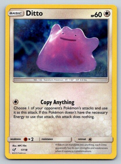 Ditto 17/18 Detective Pikachu (Holo) (Exc Condition)