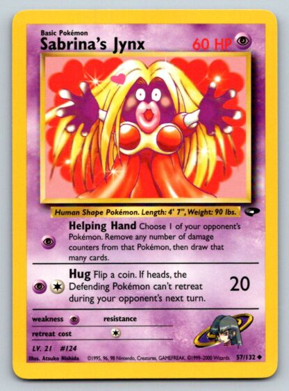 Sabrina's Jynx 57/132 Gym Challenge (Uncommon) (Unlimited Excellent Condition)