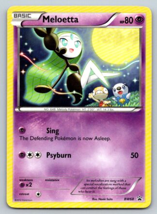 Meloetta BW68 PROMO (Non-Holo) (LP Condition)