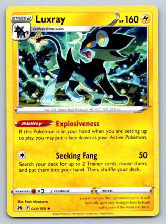 Luxray 44/159 Crown Zenith (Rare) (NM-Excellent Condition)