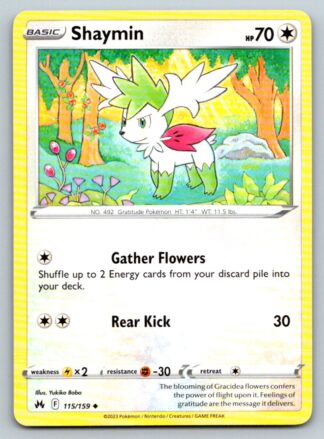 Shaymin 115/159 Crown Zenith (Uncommon) (NM-Excellent Condition)