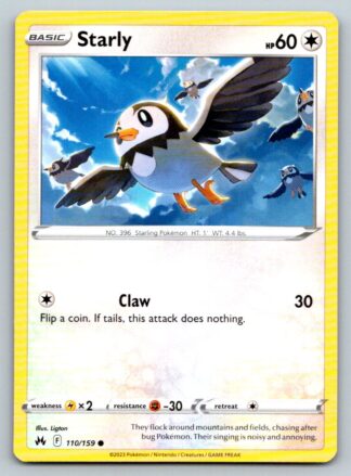 Starly 110/159 Crown Zenith (Common) (NM-Excellent Condition)