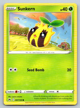Sunkern 7/159 Crown Zenith (Common) (NM-Excellent Condition)