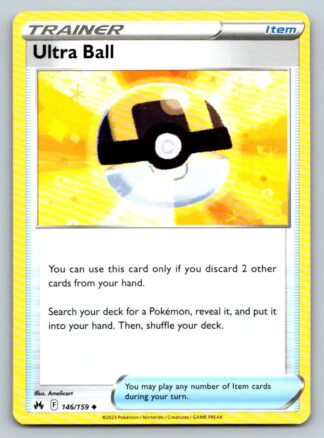 Ultra Ball 146/159 Crown Zenith (Uncommon) (NM-Excellent Condition)
