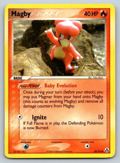 Magby 58/92 EX Legend Maker (Common) (P Condition)