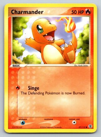 Charmander 57/112 Fire Red Leaf Green (Common) (P Condition)