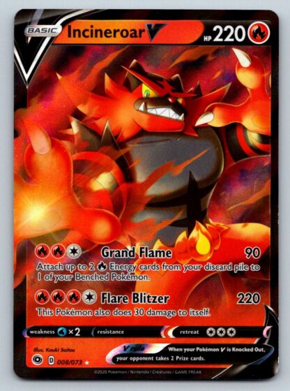 Incineroar V 8/73 Champion's Path (Exc Condition) (Ultra Rare)
