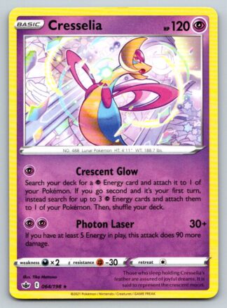 Cresselia 64/198 Chilling Reign (Theme Deck Rare) (NM-Exc Condition)