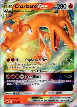 Charizard Vstar 19/159 Crown Zenith (Ultra Rare) (NM-Excellent Condition)
