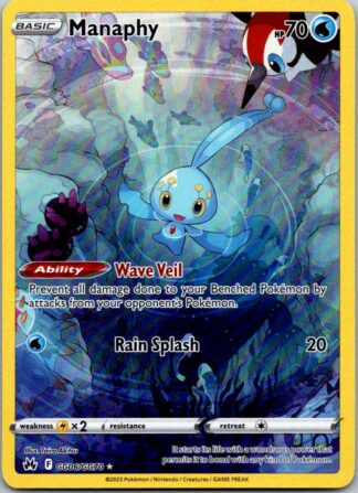 Manaphy GG06/GG70 Crown Zenith (Ultra Rare) (NM-Excellent Condition)