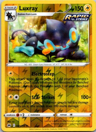 Luxray 43/159 Crown Zenith (Reverse Holo) (NM-Excellent Condition)