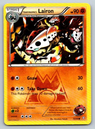 Team Magma's Lairon 13/34 Double Crisis (Common) (P Condition)