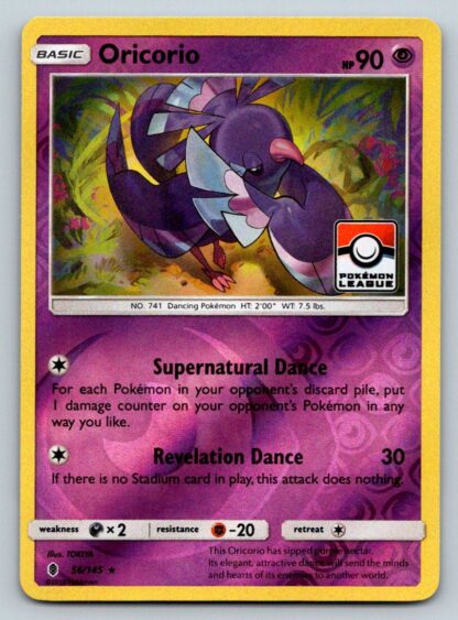 Oricorio 56/145 Guardians Rising Pokemon League Promo (Reverse Holo) (LP Condition)