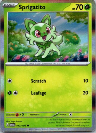 Sprigatito 13/198 Scarlet & Violet (Holo) (NM-Exc Condition)