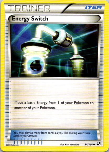 Energy Switch 94/114 Black & White (Uncommon) (Exc Condition)