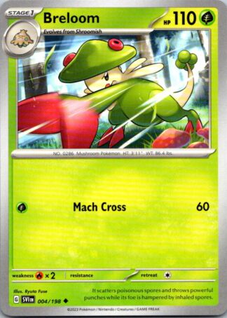 Breloom 4/198 Scarlet & Violet (Uncommon) (NM-Exc Condition)