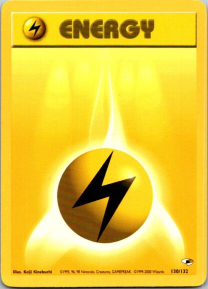 Lightning Energy 130/132 Gym Heroes (Unlimited P Condition)