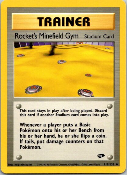 Rocket's Minefield Gym 119/132 Gym Challenge (Uncommon) (Unlimited Played Condition)