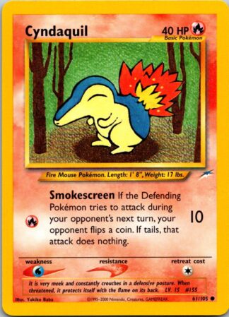 Cyndaquil 61/105 Neo Destiny (Common) (Unlimited P Condition)