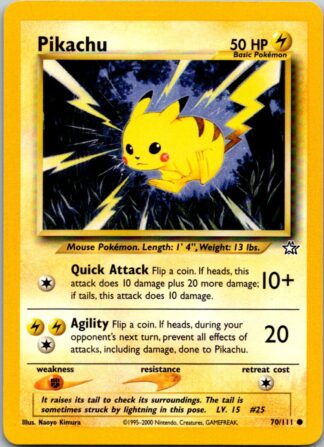 Pikachu 70/111 Neo Genesis (Common) (Unlimited P Condition)