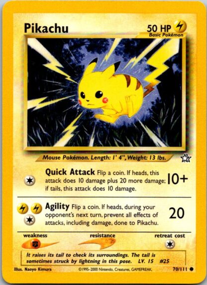 Pikachu 70/111 Neo Genesis (Common) (Unlimited P Condition)
