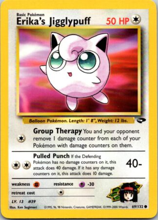 Erika's Jigglypuff 69/132 Gym Challenge (Common) (Unlimited LP Condition)