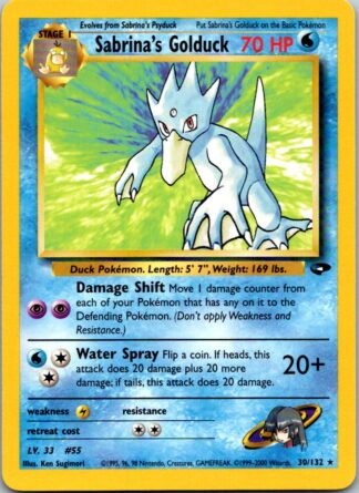 Sabrina's Golduck 30/132 Gym Challenge (Rare) (Unlimited LP Condition)