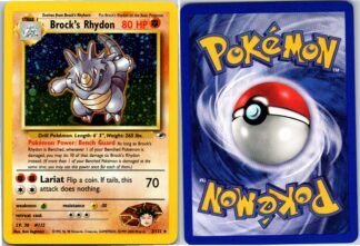 Brock's Rhydon 2/132 Gym Heroes (Holo) (Unlimited Exc Condition)