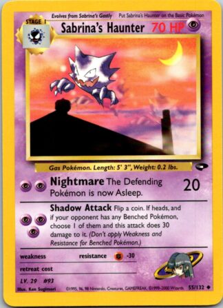 Sabrina's Haunter 55/132 Gym Challenge (Uncommon) (Unlimited Exc Condition)