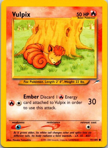 Vulpix 91/105 Neo Destiny (Common) (Unlimited Played Condition)