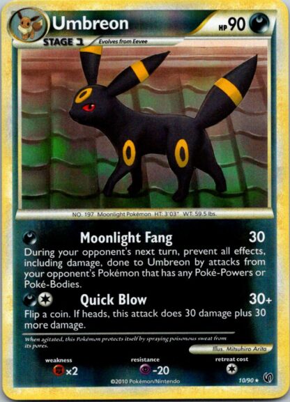 Umbreon 10/90 Undaunted (Reverse Holo) (LP Condition)