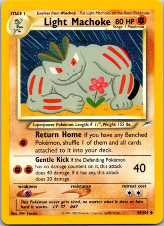 Light Machoke 49/105 Neo Destiny (Uncommon) (Unlimited P Condition)