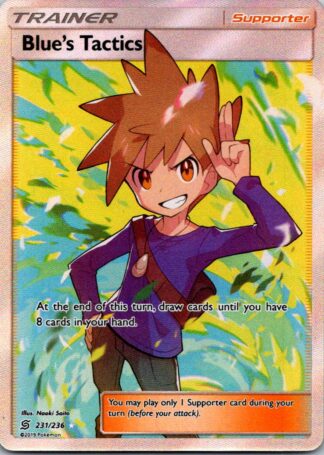 Blue's Tactics 231/236 Unified Minds (Ultra Rare) (Exc Condition)