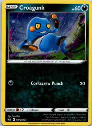 Croagunk SWSH245 Promo (Holo) (NM-Exc Condition)