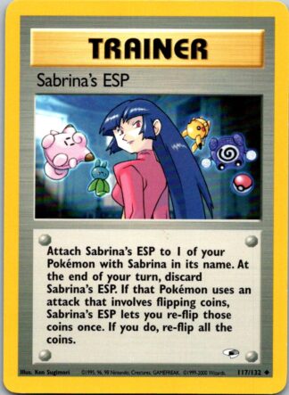 Sabrina's ESP 117/132 Gym Heroes (Uncommon) (Unlimited LP Condition)