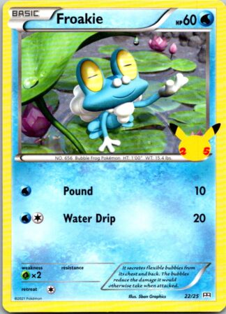 Froakie 22/25 McDonalds 25th Anniversary Promo (Non-Holo) (LP Condition)
