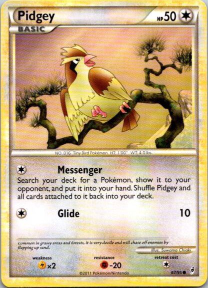 Pidgey 67/95 Call of Legends (Common) (Exc Condition)