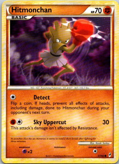Hitmonchan 57/95 Call of Legends (Common) (Exc Condition)