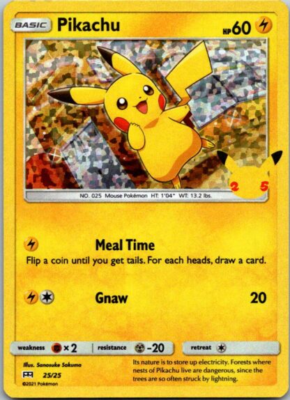 Pikachu 25/25 McDonalds 25th Anniversary Promo (Holo) (Exc Condition)